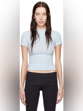 SKIMS Cotton Jersey T-Shirt Opal Blue L